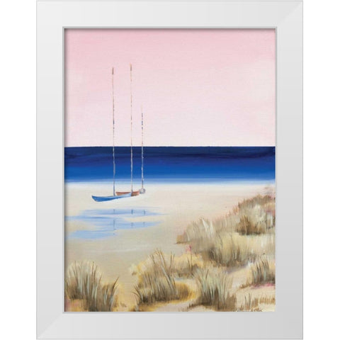 Blue Water White Modern Wood Framed Art Print by Cook, Andrea