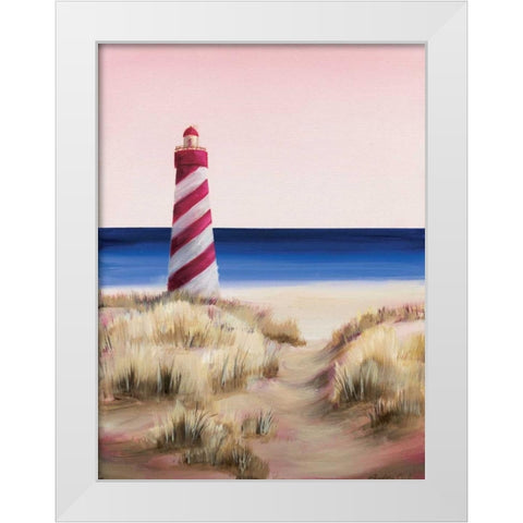 Lighthouse White Modern Wood Framed Art Print by Cook, Andrea