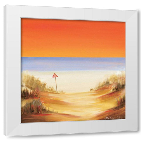 Sunset soon White Modern Wood Framed Art Print by Cook, Andrea