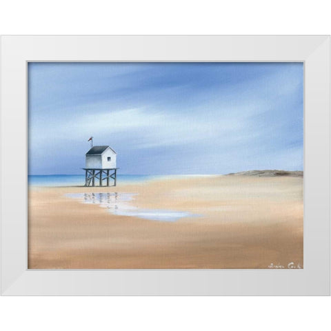 Beachhouse I White Modern Wood Framed Art Print by Cook, Andrea