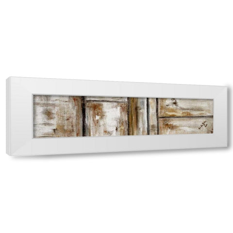 Abstract I White Modern Wood Framed Art Print by die Zakko, Art