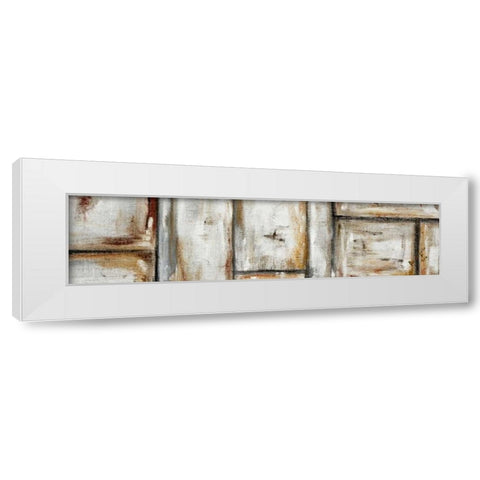 Abstract II White Modern Wood Framed Art Print by die Zakko, Art