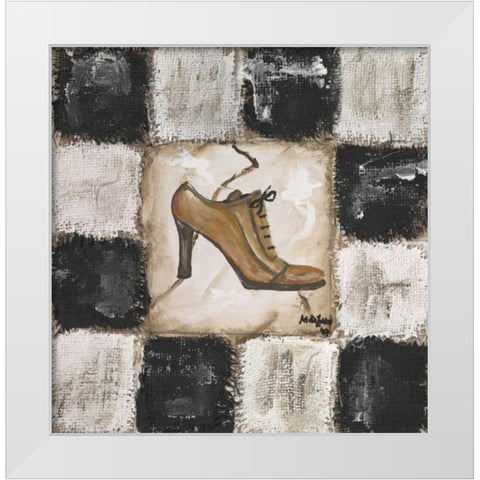 Shoe I White Modern Wood Framed Art Print by die Zakko, Art