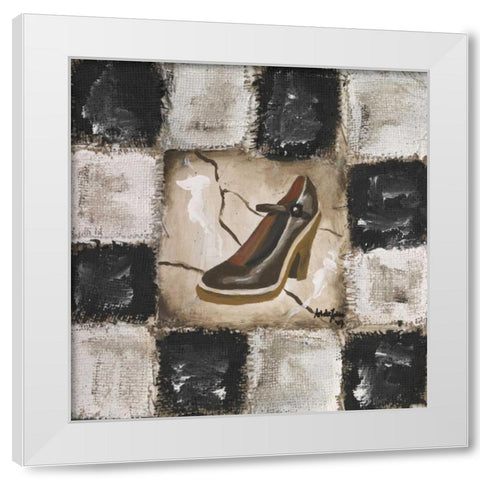Shoe II White Modern Wood Framed Art Print by die Zakko, Art