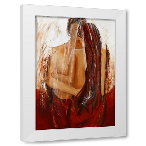 Lady II White Modern Wood Framed Art Print by Chantrel, Mieke