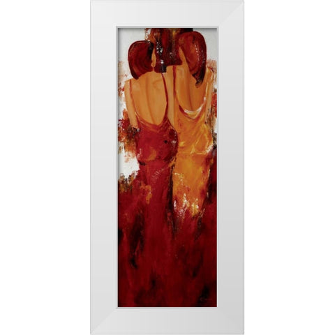 Deux White Modern Wood Framed Art Print by Chantrel, Mieke