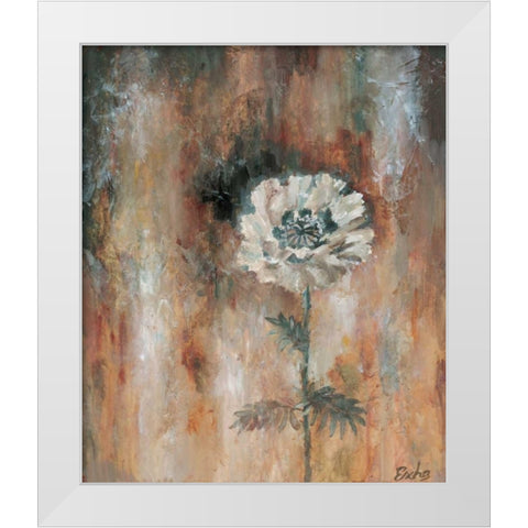Papaveraceae II White Modern Wood Framed Art Print by van den Bogerd, Escha