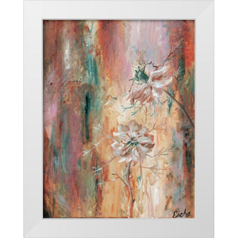 Nigella II White Modern Wood Framed Art Print by van den Bogerd, Escha