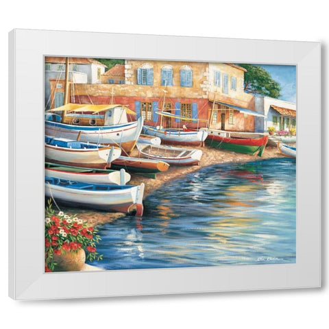 Ambiance de mediterranee I White Modern Wood Framed Art Print by Erwin, Eric