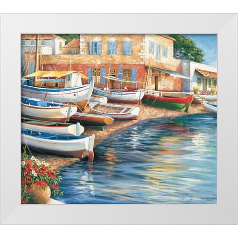 Ambiance de mediterranee I White Modern Wood Framed Art Print by Erwin, Eric