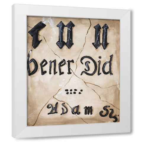 Colonic IV White Modern Wood Framed Art Print by Elki,O