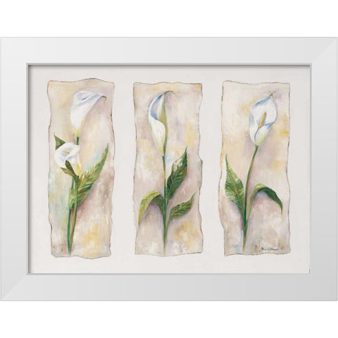 Aspects of arums White Modern Wood Framed Art Print by Withaar, Rian
