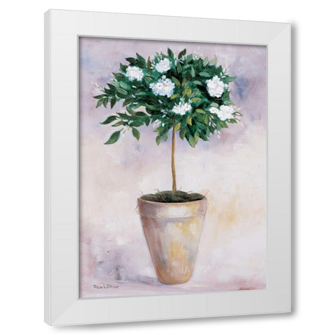 Jasminum White Modern Wood Framed Art Print by Withaar, Rian