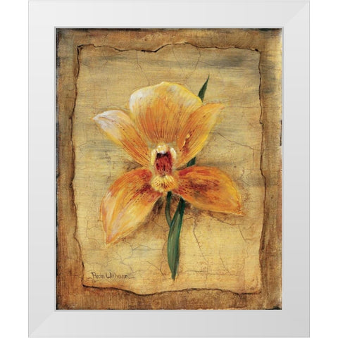 Spring impression II White Modern Wood Framed Art Print by Withaar, Rian