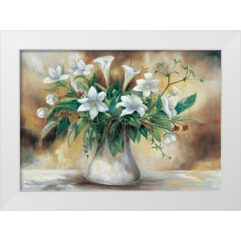 A combination of purity II White Modern Wood Framed Art Print by Withaar, Rian