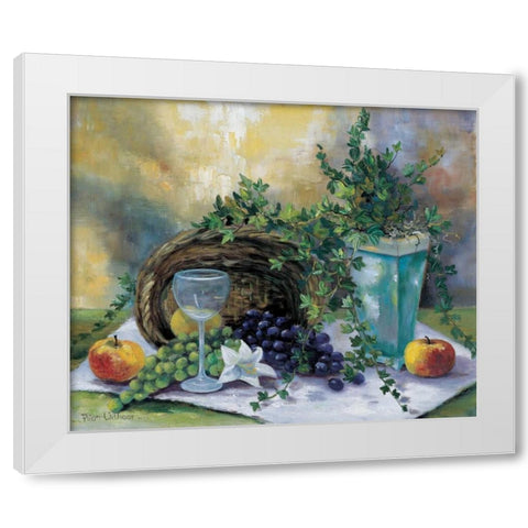 Picnic prepared White Modern Wood Framed Art Print by Withaar, Rian