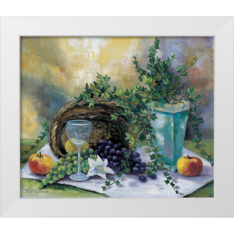 Picnic prepared White Modern Wood Framed Art Print by Withaar, Rian