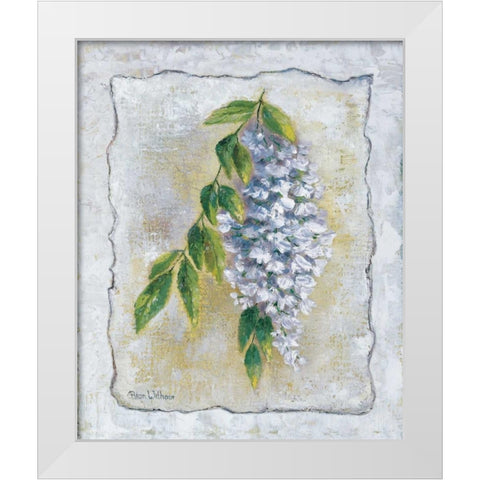 White Laburnum White Modern Wood Framed Art Print by Withaar, Rian