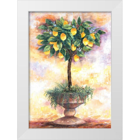 Lemon tree White Modern Wood Framed Art Print by Withaar, Rian