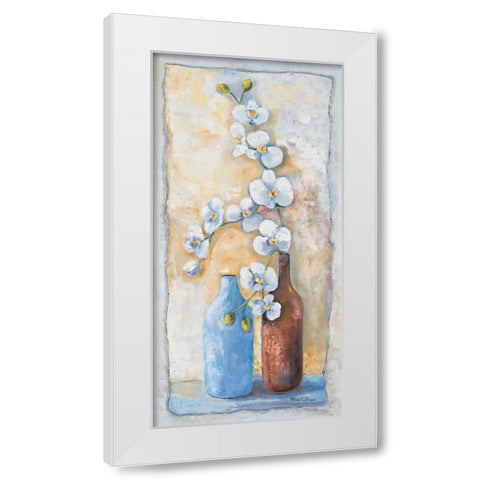 Orchid composition II White Modern Wood Framed Art Print by Withaar, Rian