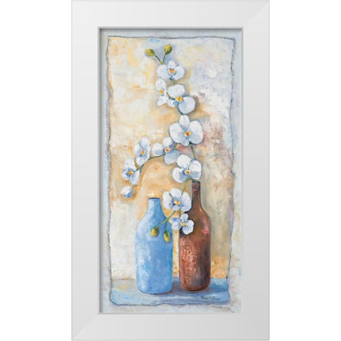 Orchid composition II White Modern Wood Framed Art Print by Withaar, Rian