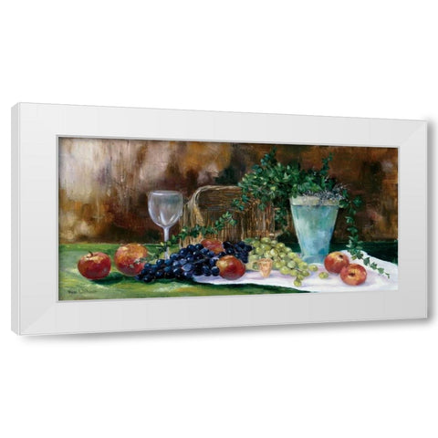 Breakfast grapes White Modern Wood Framed Art Print by Withaar, Rian