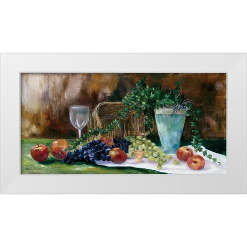 Breakfast grapes White Modern Wood Framed Art Print by Withaar, Rian