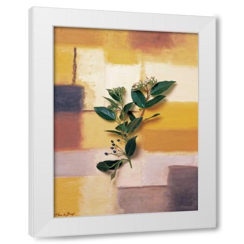 Timeless colours II White Modern Wood Framed Art Print by de Bruijn, Hans