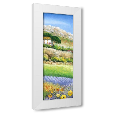 Come to our home White Modern Wood Framed Art Print by de Jong, Johan