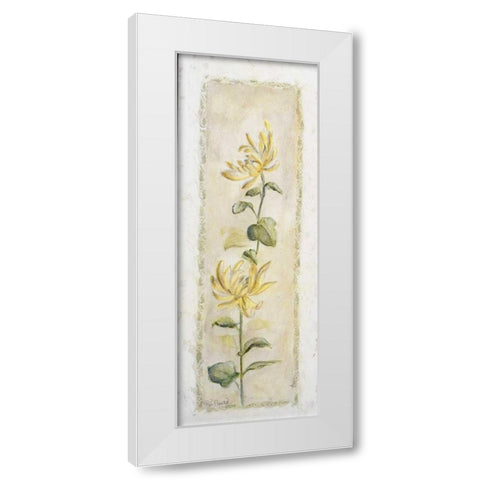 Garden delight-chrysantuemum White Modern Wood Framed Art Print by Bonet, Julia