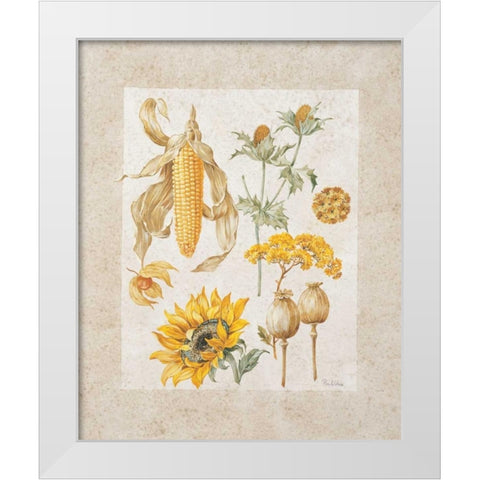 Yellow mix I White Modern Wood Framed Art Print by Kumorek, Krysztov