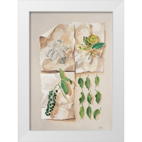 Forest collection I White Modern Wood Framed Art Print by Kumorek, Krysztov