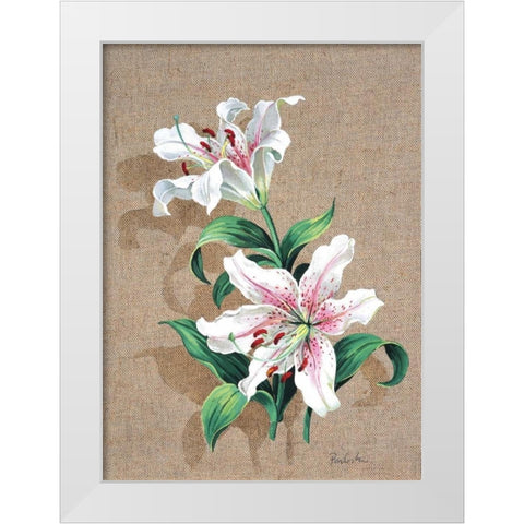 A canvas for 2 White Modern Wood Framed Art Print by Kumorek, Krysztov
