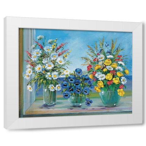 Collective creations White Modern Wood Framed Art Print by Schottler, Katharina