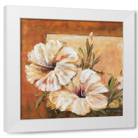 Classic Flower l White Modern Wood Framed Art Print by Schottler, Katharina