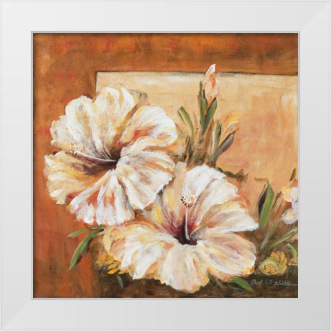 Classic Flower l White Modern Wood Framed Art Print by Schottler, Katharina