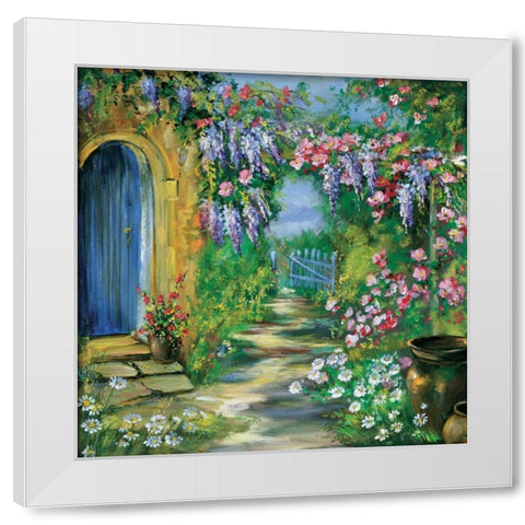 Garden Judith White Modern Wood Framed Art Print by Schottler, Katharina