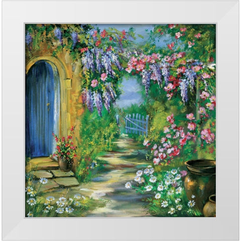 Garden Judith White Modern Wood Framed Art Print by Schottler, Katharina