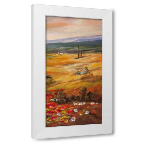 Trytic II White Modern Wood Framed Art Print by Schottler, Katharina