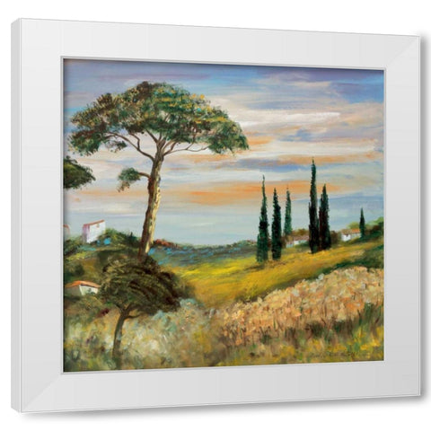 Italy trio II White Modern Wood Framed Art Print by Schottler, Katharina