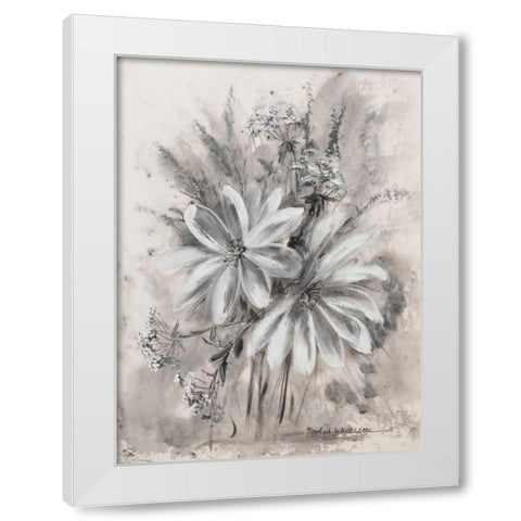 Greytone I White Modern Wood Framed Art Print by Schottler, Katharina