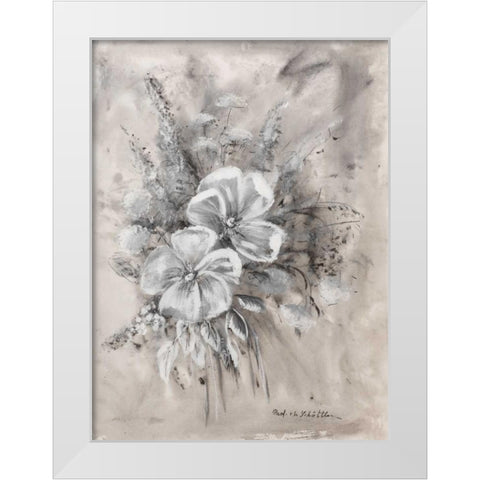 Greytone II White Modern Wood Framed Art Print by Schottler, Katharina