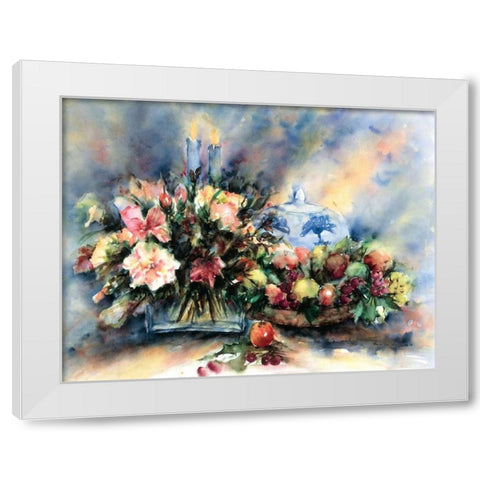 Impressions by candle light White Modern Wood Framed Art Print by Kalsbeek-Vlasma, Klaske