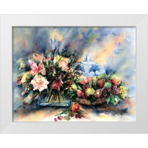 Impressions by candle light White Modern Wood Framed Art Print by Kalsbeek-Vlasma, Klaske