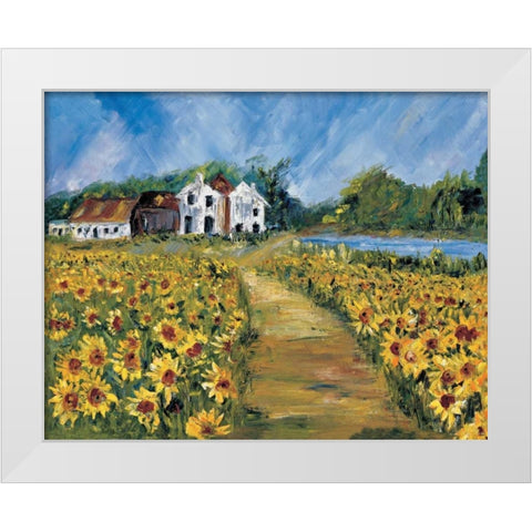 View at the malthouse White Modern Wood Framed Art Print by Cruysberg, Marijke
