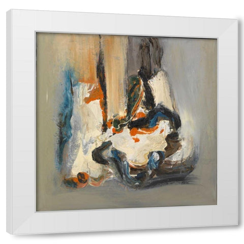 Movement II White Modern Wood Framed Art Print by van Engelshoven, Marie T