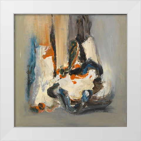 Movement II White Modern Wood Framed Art Print by van Engelshoven, Marie T