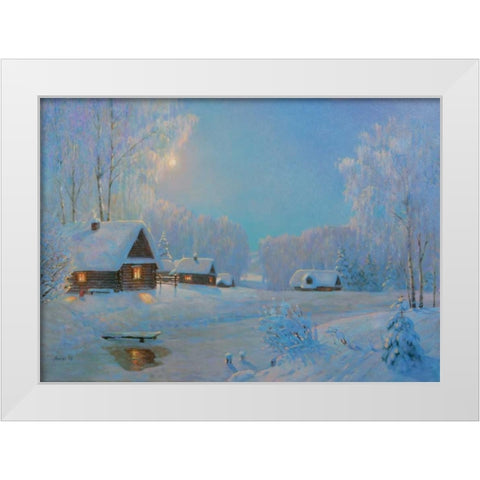 Winter II White Modern Wood Framed Art Print by Arndt, Nicolaj