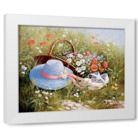 Once upon timeâ€¦ White Modern Wood Framed Art Print by Motz, Peter