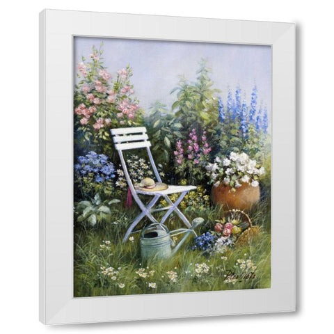 Unforgettable White Modern Wood Framed Art Print by Motz, Peter